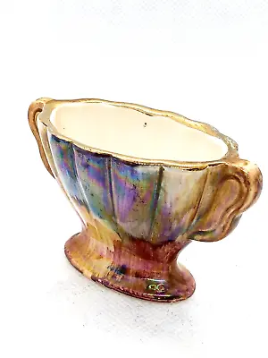 Buy Vintage Oldcourt Ware Miniature Lustre Vase Hand Painted In England • 19.21£