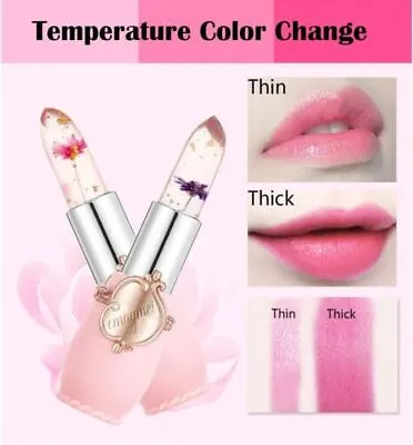 Buy Flower Crystal Jelly Lipstick & Blushers Magic Temperature Change Color Cosmetic • 3.79£