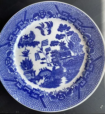 Buy Blue Willow Plate 9  Transferware Dinner House Of Blue Willow Japan Vintage • 14.65£