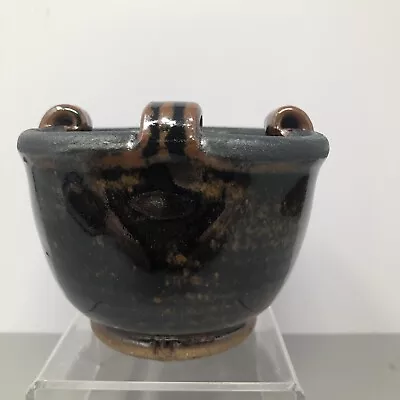Buy Nic Harrison For Trelowarren Pottery Small Ovoid Shape Vase Tenmoku Glaze #741 • 30£