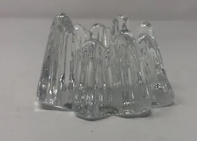 Buy Nybro Sweden Scandinavian Art Glass Volcano Votive Candle Holder With Sticker • 12£