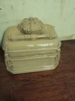Buy Antique Pottery Coronation Box And Cover • 12£