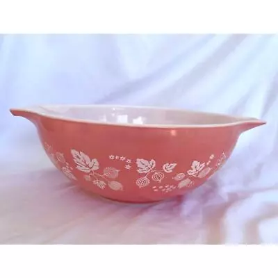 Buy Vintage Pyrex Bowl 444 Pink Gooseberry 4 Qt Cinderella Nesting Mixing Bowl • 52.10£