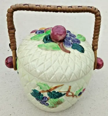 Buy Antique Staffordshire Shorter And Son England Majolica Biscuit Barrel • 27.99£