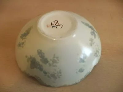 Buy Old Vintage Studio Art Pottery Ars Ar Md Bowl Scallop White Sponged • 10.99£