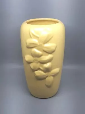 Buy Vintage Haeger Pottery 75th Anniversary Yellow Raised Dogwood Flower Vase 8” • 17.30£