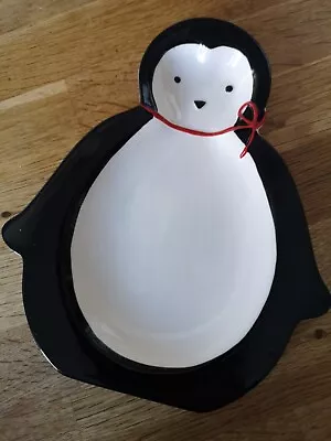 Buy Christmas Penguin China Plate. By Kate Williams. For Children / Party / Festive  • 8£