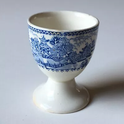 Buy Antique Egg Cup Blue And White Transfer Ware Vintage Ceramic Old Myott Son & Co • 14£