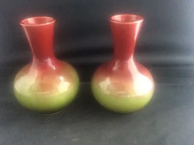 Buy Pair Antique Victorian British Art Pottery C1890 Miniature Vase Poss Burmantofts • 101£