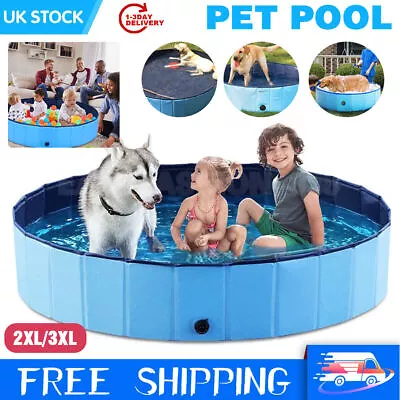Buy Heavy Duty Pet Swimming Pool Dog Cat Animal Bath Tub Big Outdoor Paddling Pond • 17.99£