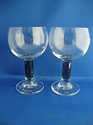 Buy 2 X Thomas Colonna Graphic Contemporary Claret Red Wine Glass Goblet - Signed • 19.95£