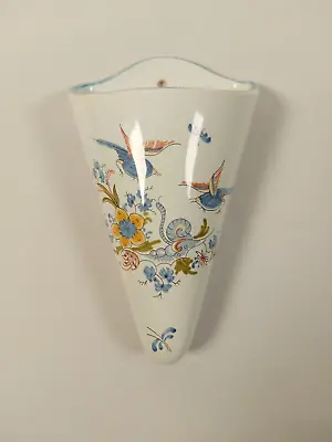 Buy French Poterie A La Chapelle Des Pots Hand Painted Wall Pocket Vase Wall Hanging • 19.99£