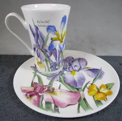 Buy Lovely Vintage Roy Kirkham Spring Flowers Mug & Saucer Plate Floral Iris Design • 16.95£