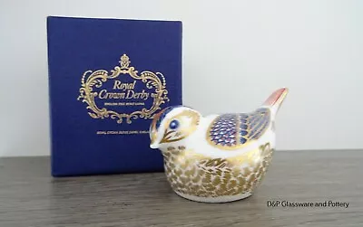 Buy Royal Crown Derby GOLDCREST With Gold Stopper And Presentation Box. Used • 66£