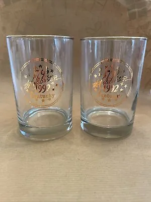 Buy Ky Bicentennial Bar Glasses Gold Rimmed, Set Of 2 • 7.58£