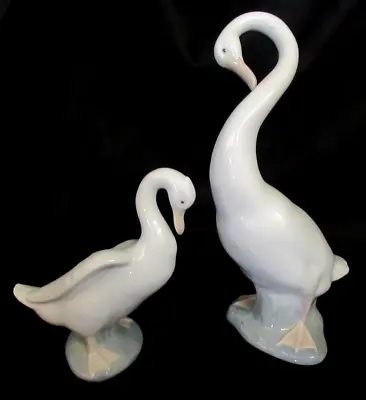 Buy 2 X Nao Figurine By Lladro Portraying A Large Swan Preening Job Lot 6 & 10  • 13.99£