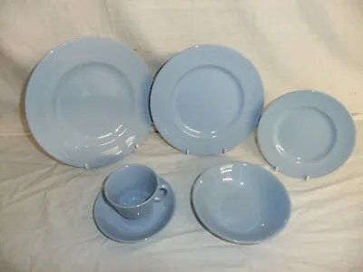 Buy C4 Pottery Woods Ware - Iris - Vintage Mid-century Sky Blue Tableware - 8A6B • 6.94£