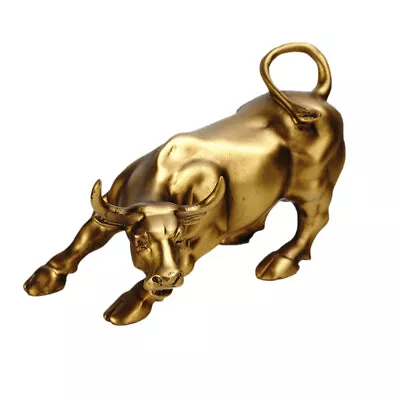 Buy Wall Street Bull Lucky Statues Desk Decoration Figurines Statuette • 23.78£