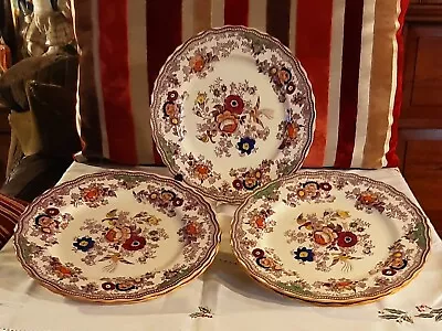 Buy Lovely Vintage Masons Ironstone Floral Patterned Set Of 5  10 Dinner Plates • 58£