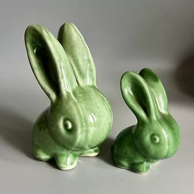 Buy Vintage Denby Danesby Ware Shiny Green Bunnies Marmaduke  & Cottontail  • 120£
