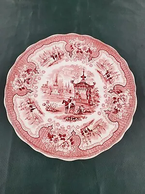 Buy William Adams Palestine 9.25  Red Plate Transferware 1830-1847 Antique • 33.19£