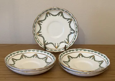 Buy X5 HAMMERSLEY 13698 SAUCERS SWAG PATTERN 1940's • 25£