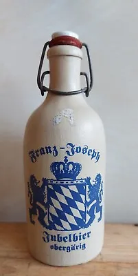 Buy Vintage Franz-Joseph Jubelbier Obergärig Stoneware Beer Bottle Porcelain Stopper • 8£