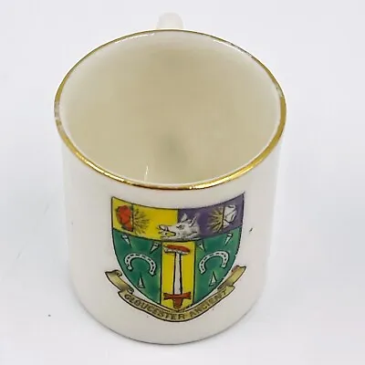 Buy Vintage Wh Goss Crested China Model Of Small Mug/ Cup - Gloucester Ancient Crest • 10£