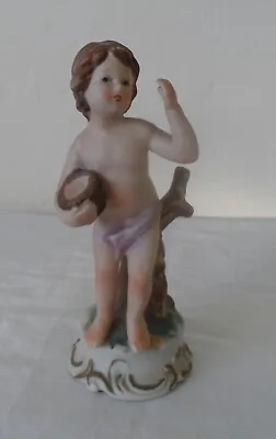 Buy Vintage Bisque Capodimonte Cherub Figure Figurine Child Naples • 12.50£