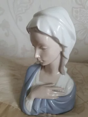 Buy Lladro Madonna Head Bust Holy Mother Virgin Figurine • 55£