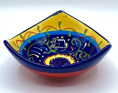 Buy Del Rio Salado Small Bowl Ceramic Hand Painted Multicolored Trinket Dish Spain • 8£