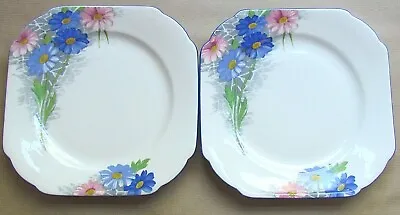 Buy SHELLEY CHINA BLUE DAISY 13316 PATTERN TWO 6⅜  SIDE PLATES (Ref7150) • 14.85£