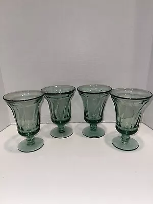 Buy 4 Vintage Fostoria Jamestown Green Iced Tea Goblets  Glasses Mint! • 42.44£
