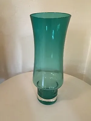 Buy RIIHIMAEN LASI Riihimaki FINLAND GLASS VASE TAMARA ALADIN CASED TEAL AQUA MCM • 28.45£