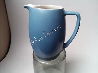 Buy Newton Ferrers New Devon Pottery Newton Abbott Blue Jug 13 Cm • 5£