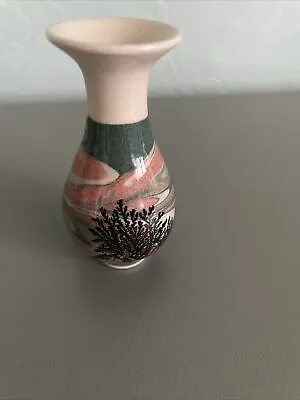 Buy Boscastle Studio Pottery Mochaware Glaze Miniature Vase By Roger Irving Little • 5.99£