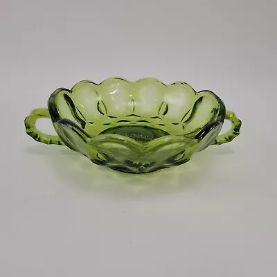 Buy Indiana Green Thumbprint Double Handle Bowl Candy Dish • 9.56£