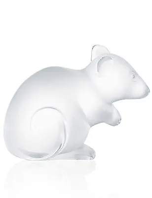 Buy Lalique Crystal Mouse Clear Figurine #1068000 Brand Nib Frosted Cute Save$$ F/sh • 144.76£