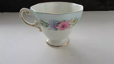 Buy Foley Bone China Cornflower Tea Cup England Pink Flower Gold Trim • 8.06£