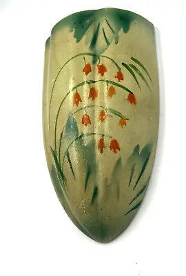 Buy Vintage Art Deco Pottery Wall Pocket Vase 1920s Hand Painted • 28£