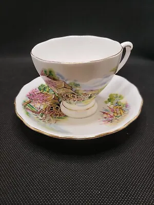 Buy Colclough Tea Cup And Saucer Country Side  Bone China Teacup England  • 9.48£