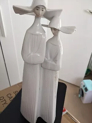 Buy Lladro Figurines Nuns Smooth Glossy Finish Without Box Mint • 65£
