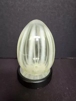 Buy Fenton Topaz Opalescent Rib Optic Egg.  In Excellent Condition. • 151.56£