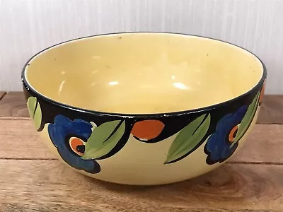 Buy Vintage Myott & Son B.A.G. Co Ltd Art Deco Hand Painted Fruit Bowl 9  Dia. • 16£