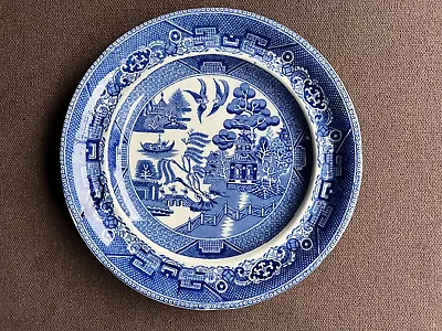 Buy Antique Ynysmeudwy Willow Pattern Pearlware Plate C1860 • 30£