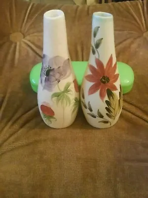 Buy Vintage Edward Radford Pottery Vases,Hand Painted With Anemones-5.5  And One Oth • 15£