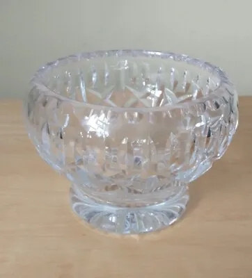 Buy Royal Brierley Crystal Regent Cut Glass Rose Bowl Wedding Floral Display Clear • 14.99£
