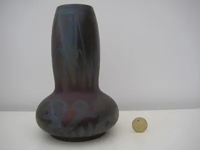 Buy Rare Vintage Arts Crafts Burmantofts Leeds Fireclay Co Lustre Vase Bulb Shape • 599.99£