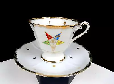 Buy Sterling China Masons Order Of The Eastern Star 2 7/8  Cup & Saucer Set 1945- • 26.51£