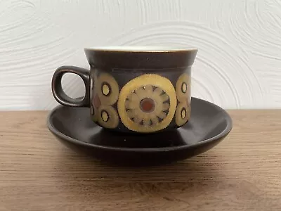 Buy Vintage Denby Arabesque Tea Cup & Saucer (c1960's/70's) • 0.99£